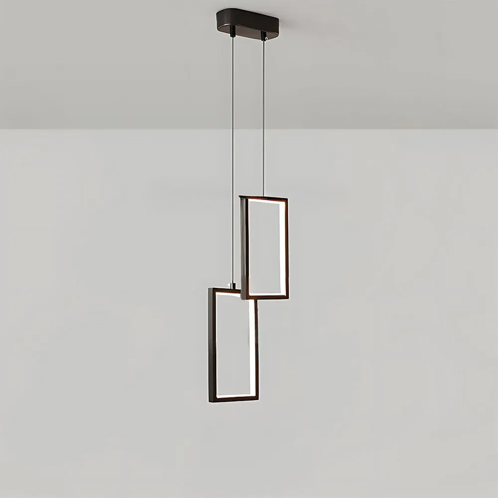 Toolight Toolight, LED závesné osvetlenie, 12W, 3000K, 3500lm, LHJ085-2CP, čierna, OSW-50059