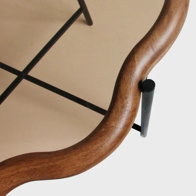 Set dvoch konferenčných stolíkov LUCE hnedý 739651