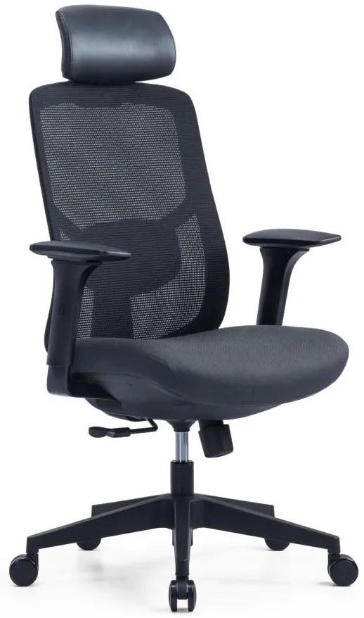 OFFICE MORE Kancelárska stolička PYLON antracit šedá