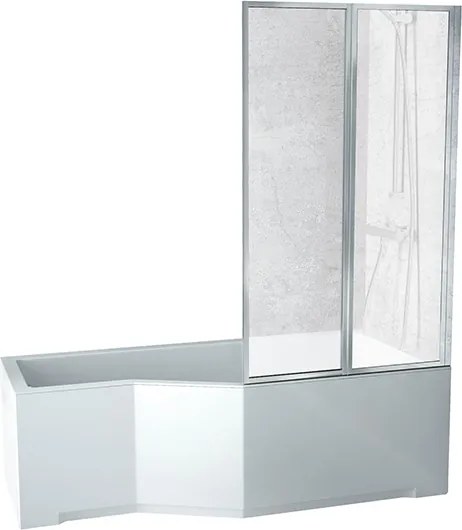 Besco Akrylátová atypická vaňa s vaňovou zástenou INTEGRA VK 2 150x75 (170x75) BESCO-Rozmery: 150x75, BESCO-Farba: Biela, BESCO-Orientácia: Ľavá
