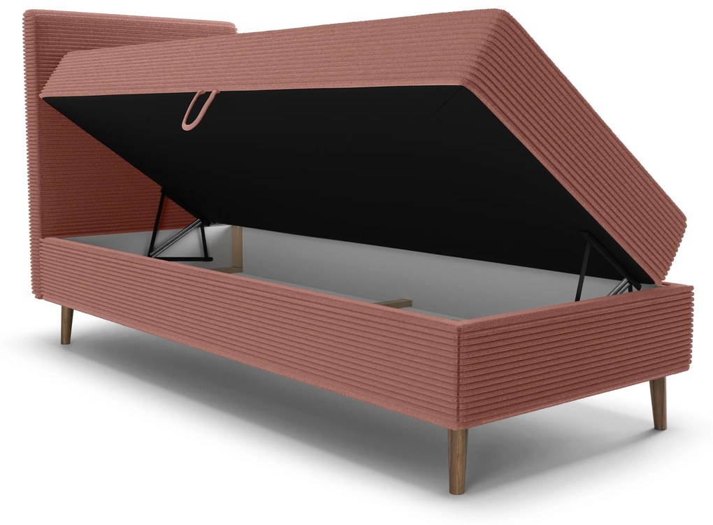 Jednolôžková posteľ 80 cm Napoli Bonell (terakota) (s roštom, bez úl. priestoru). Vlastná spoľahlivá doprava až k Vám domov. 1082400