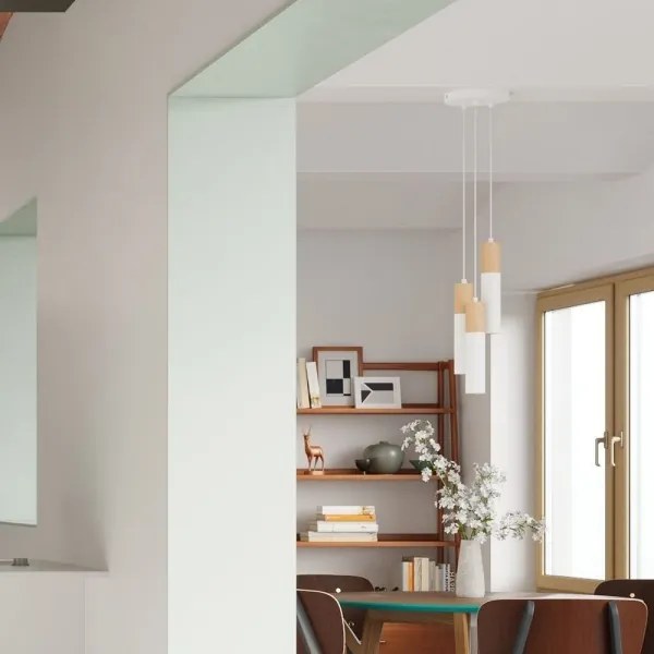 Sollux SL.1013 - Luster na lanku PABLO 3xGU10/40W/230V biela