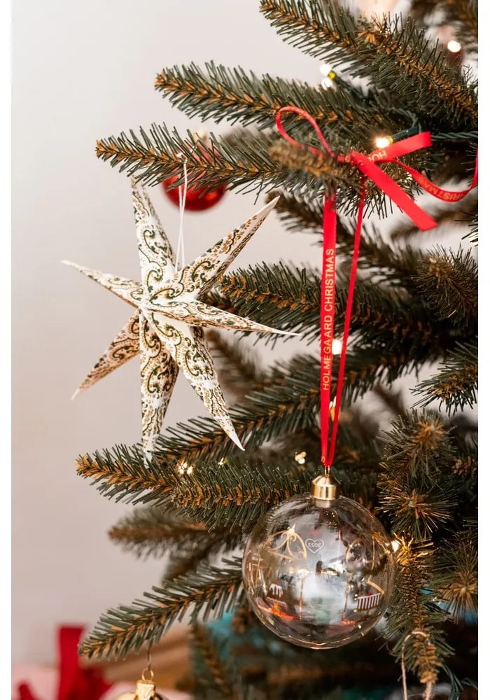 Sklenená ručne fúkaná vianočná ozdoba ø 8 cm Annual Christmas Bauble – Holmegaard
