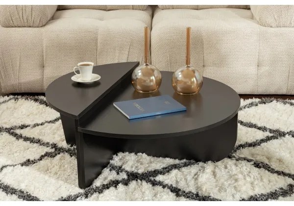 SADA 2x Konferenčný stolík ORION čierna