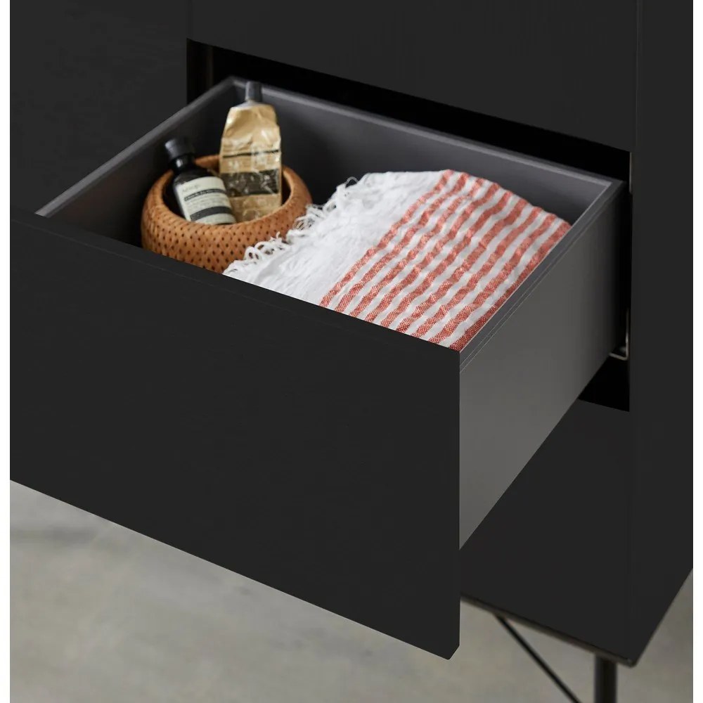 Čierna komoda Edge by Hammel