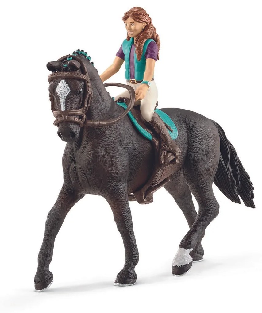 Schleich 42516 Hnědovláska Lisa a kůň Storm