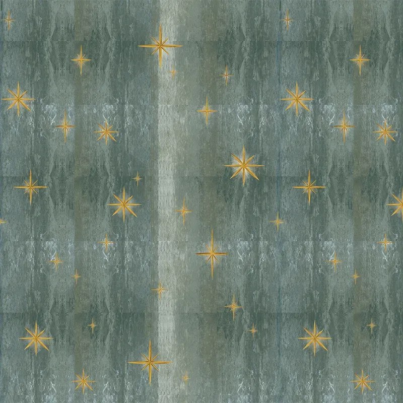 VLADILA  Stars Olive (textured) - tapeta