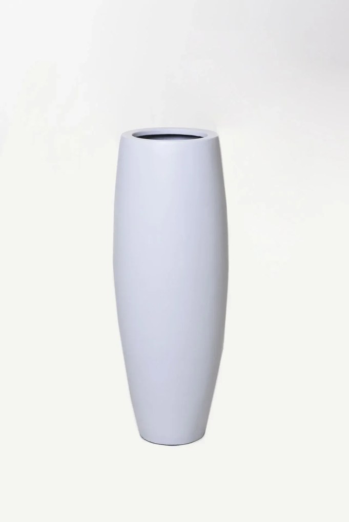 Kvetináč MAGNUM, sklolaminát, výška 80 cm, biely mat