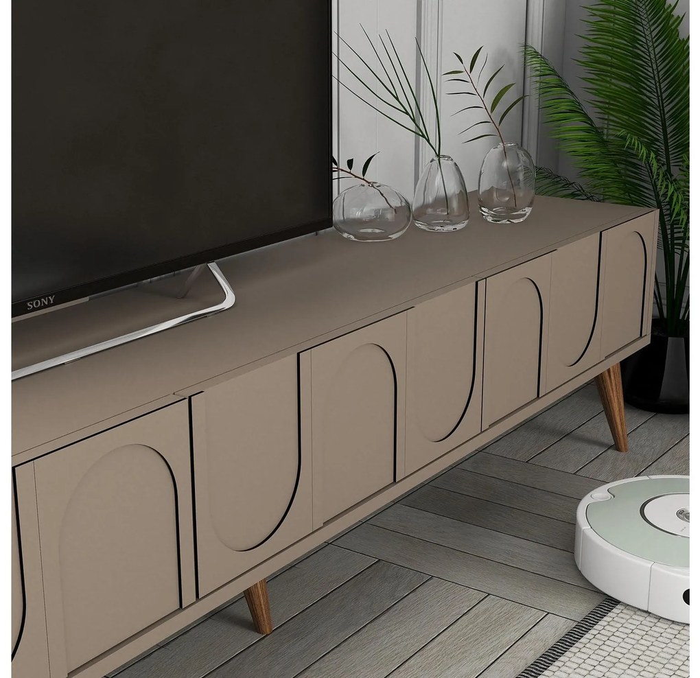 TV stolík/skrinka Bipemu 3 (atlas + zlatá). Akcia -20%. Vlastná spoľahlivá doprava až k Vám domov. 1095680