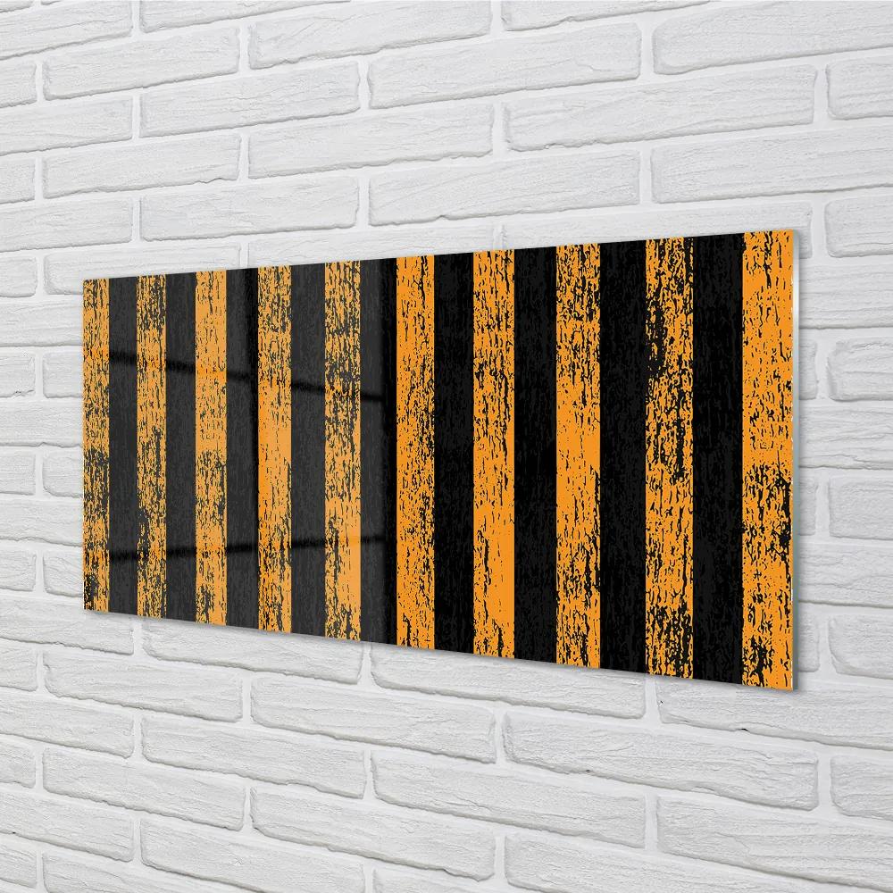 Nástenný panel  Nepravidelné žlté pruhy 120x60 cm