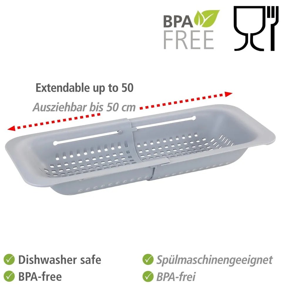 Plastový teleskopický odkvapkávač do drezu Sieve – Wenko