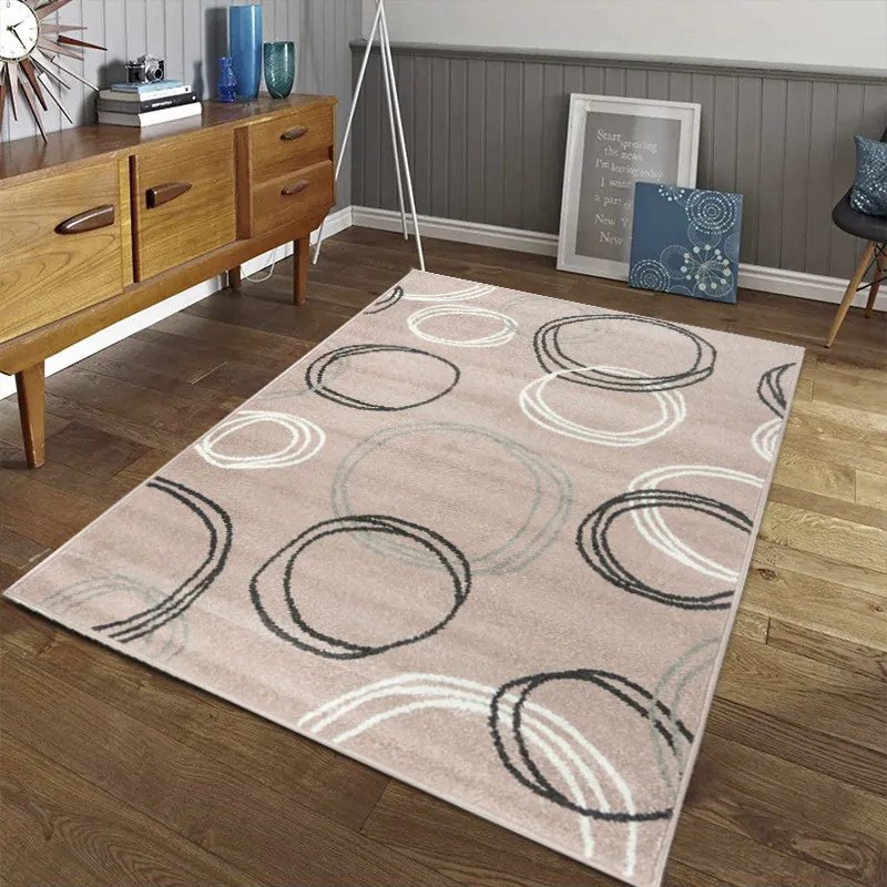 Oriental Weavers, Kusový koberec Lotto 290 HR5 S, 200x285, ružová, chodba / predsieň