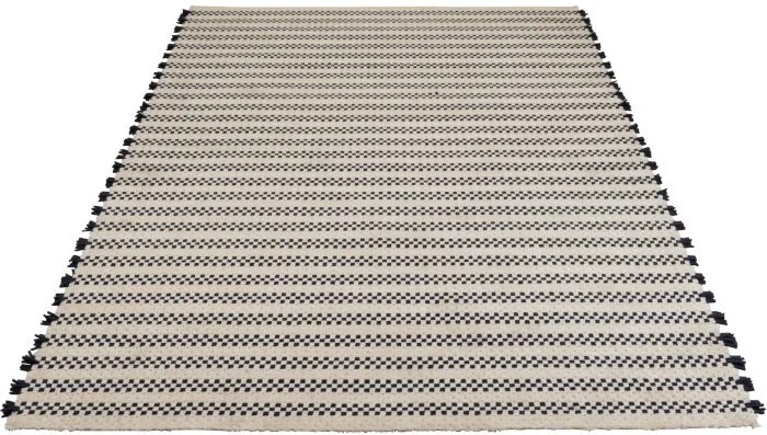Bielo-čierny kusový koberec échecs - 200 * 300 * 1 cm
