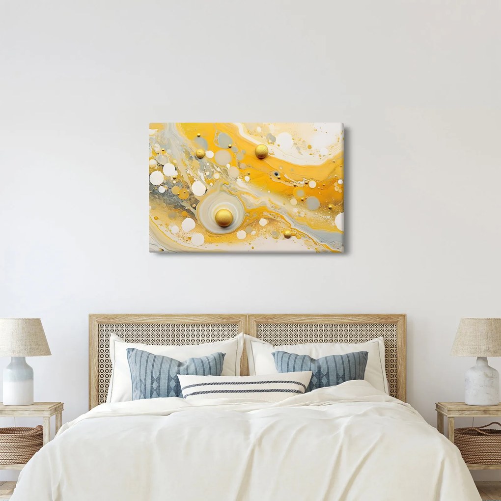 Obraz - Abstraktné pozadia so zlatým dekorom (90x60 cm)