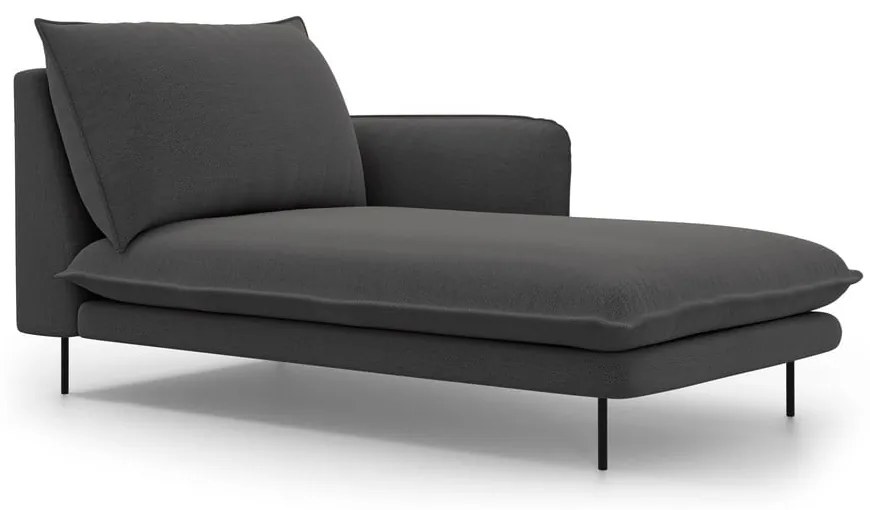 Tmavosivá leňoška Cosmopolitan Design Vienna, pravý roh