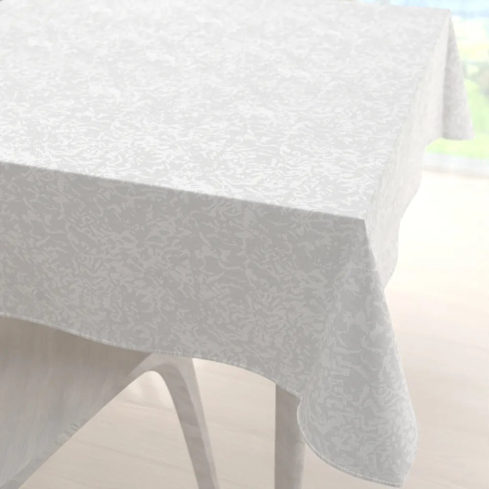 Biante Veľký teflónový štvorcový obrus TF-032 Venezia biely 180x180 cm