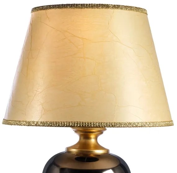 ONLI - Stolná lampa AMADEUS 1xE27/15W/230V 72 cm čierna/zlatá