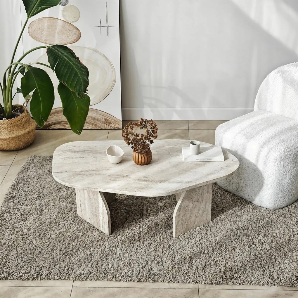 Konferenčný stolík Rock Travertine