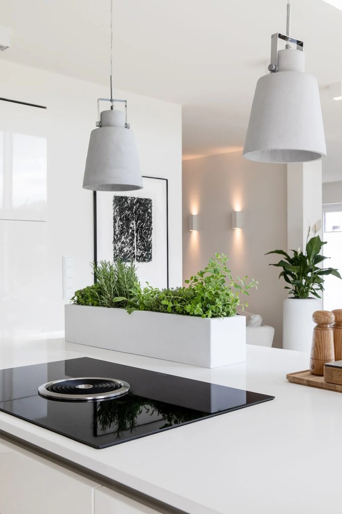 Balkónový hrantík FLOBO, sklolaminát, šírka 80 cm, biely mat