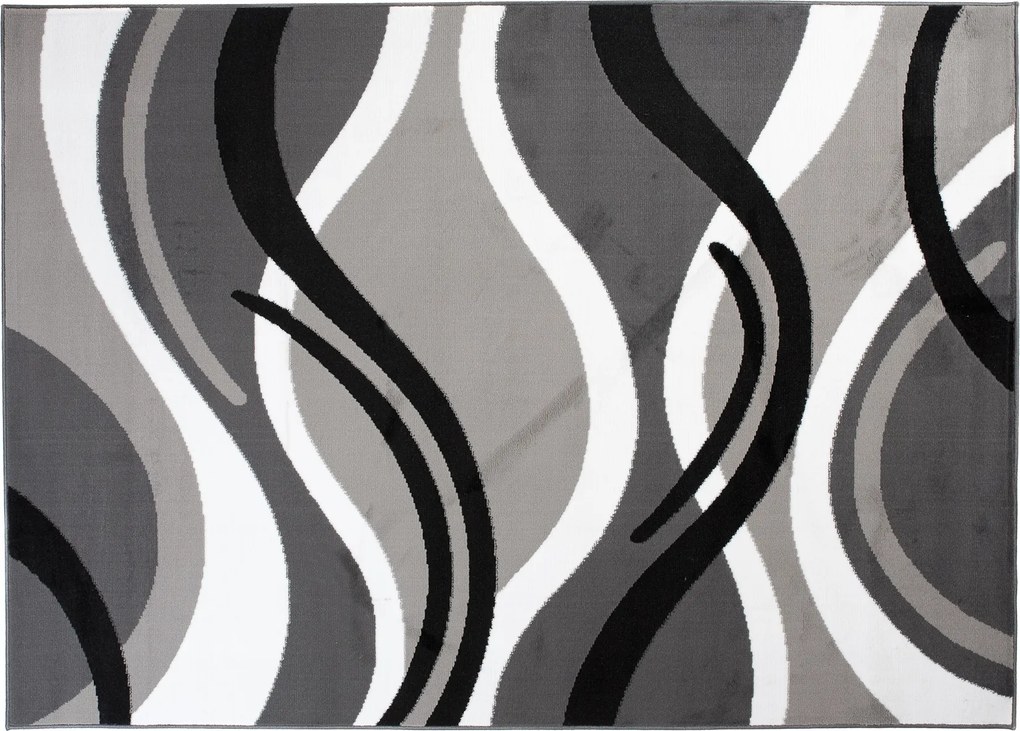 TA Koberec T966A DARK GRAY CHEAP PP CRM Sivý Obdĺžnikový Rozmer: 80x150 cm