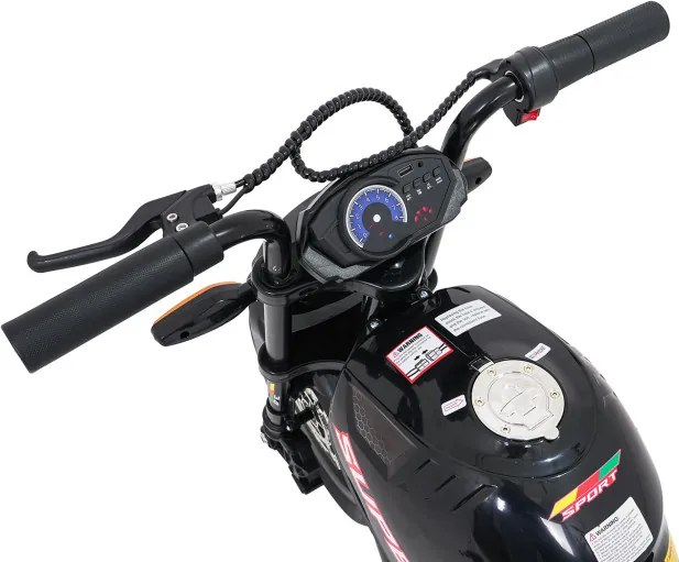 Elektrická motorka SUPERMOTO čierna