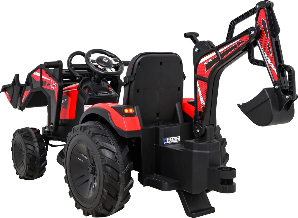 Ramiz Traktor s prívesom 720-T červený