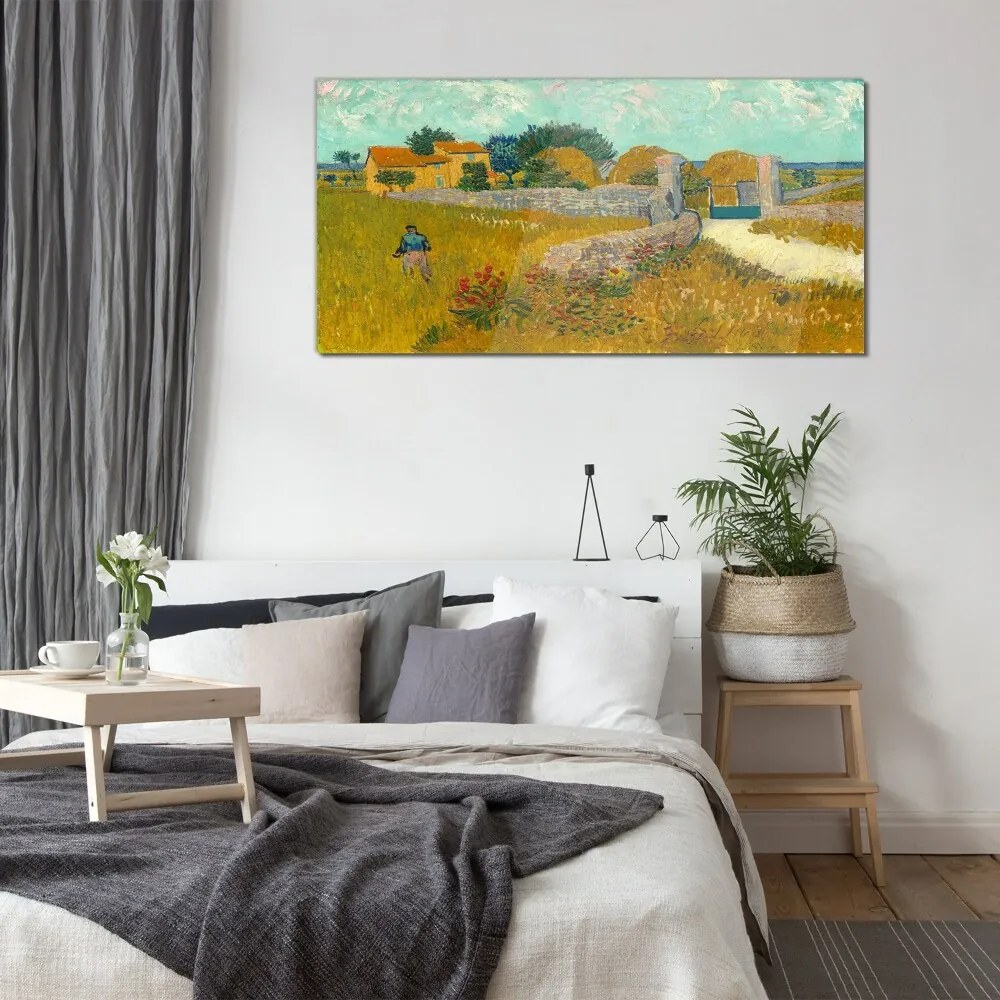 Skleneny obraz Provence house van gogh