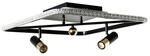 LED Stmievateľné stropné svietidlo LED/70W/230V 3000-6500K čierna + diaľkové ovládanie