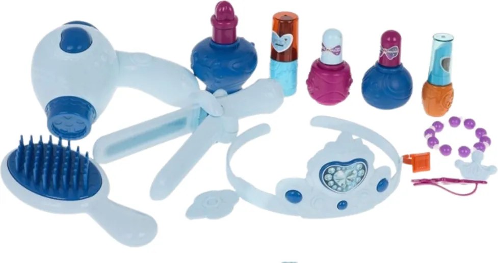 LEAN Toys Interaktívna toaletná stolička so zrkadlom Ice Princess Príslušenstvo 35 el.