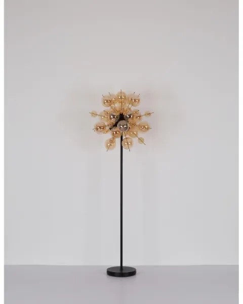 Globo 15633SA - Stojacia lampa UDO 6xE14/25W/230V zlatá