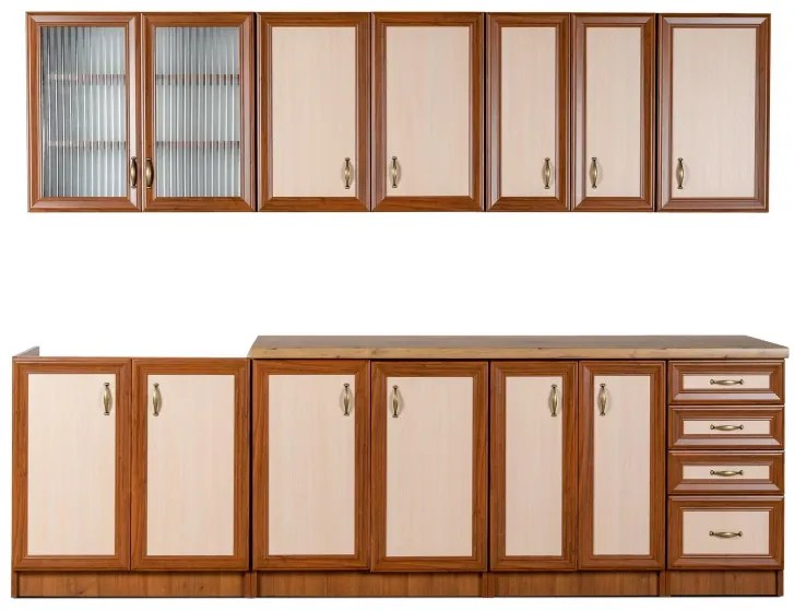 Kuchynská linka Ramiak 260, orech ecco/ akacia