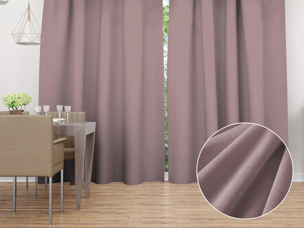 Biante Zamatový záves Velvet Prémium SVP-002 Staroružový - šírka 270 cm 270x160 cm