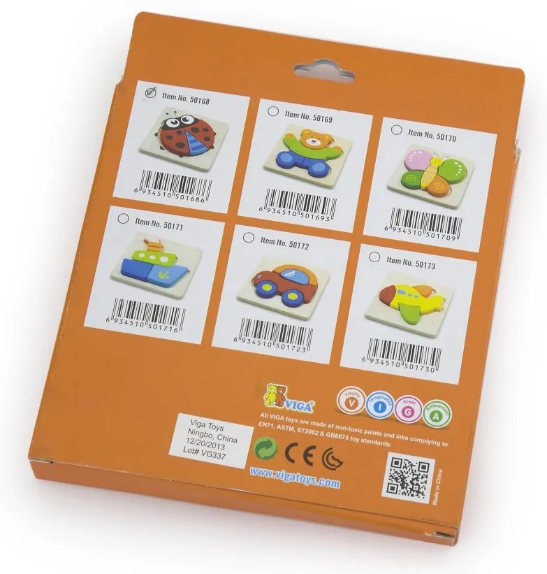 Viga drevené puzzle pre deti - Lietadlo