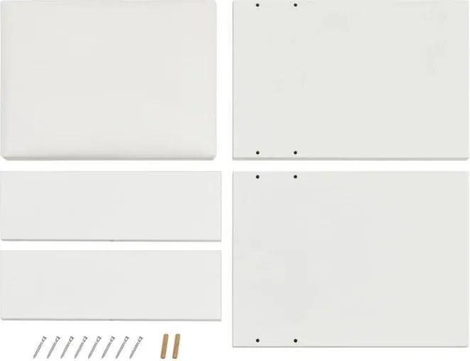 Taburet biely ku kozmetickému stolíku 42 cm s čalúnením