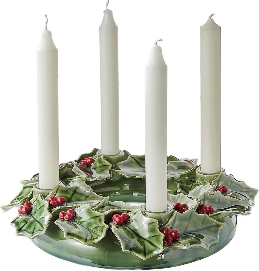 ILEX Adventný veniec 26 cm - zelená