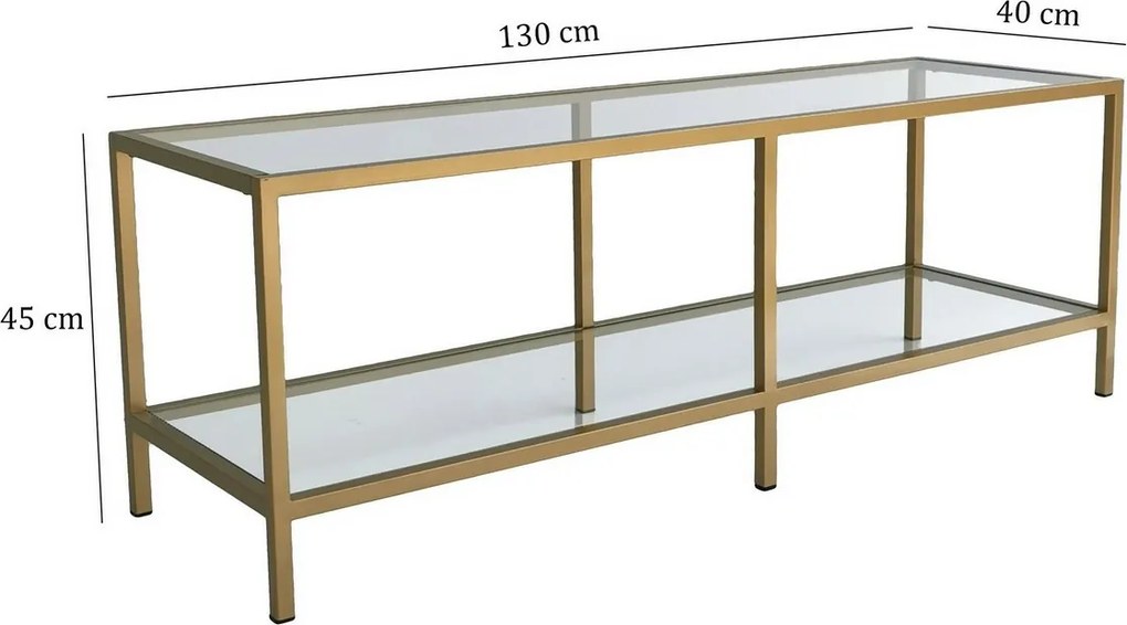 Televízny stolík Basic Gold