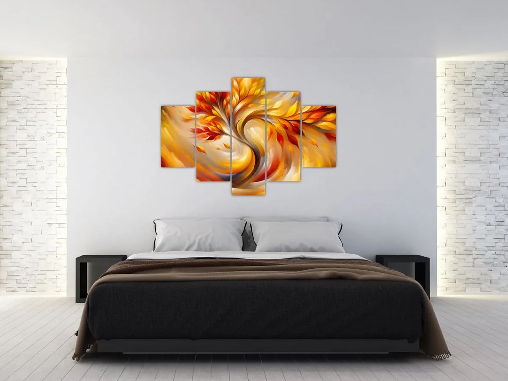 Obraz - Jesenný strom (150x105 cm)