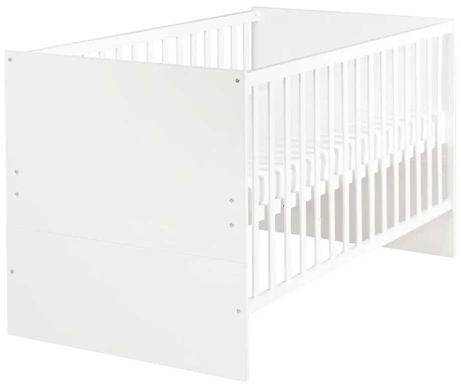 Biela postieľka s nastaviteľnou výškou 70x140 cm Anton – Roba