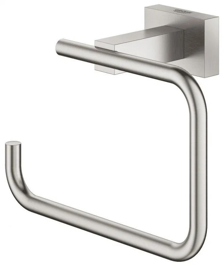 GROHE Essentials Cube držiak toaletného papiera, bez krytu, supersteel, 40507DC1