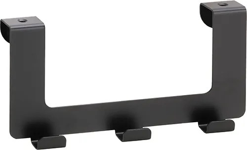 Bemeta Design DARK: Vešiak, na dvere, s 3 háčikmi - 101106220