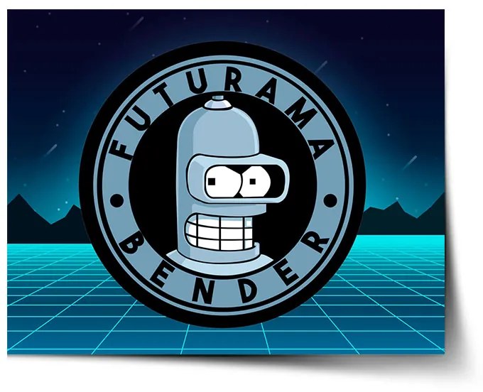 Sablio Plagát Futurama Bender Štvrtá dimenzia - 60x40 cm