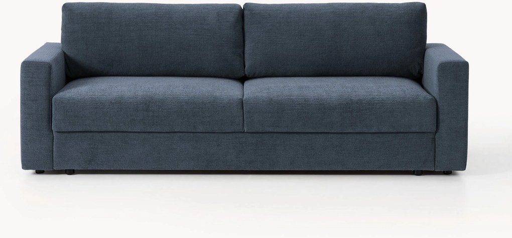 Zamatová rozkladacia pohovka's úložným priestorom Tasha (3-miestna)