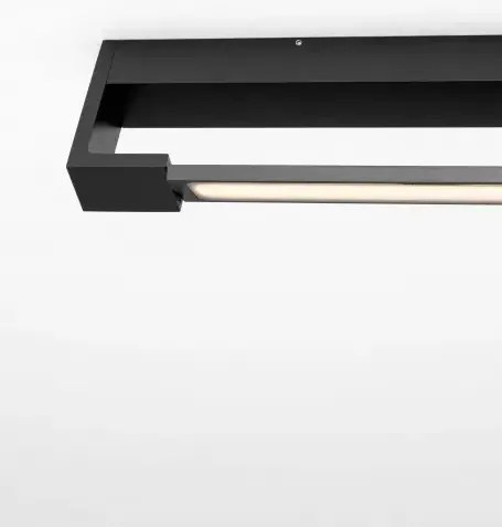 LED čierne svietidlo na stenu Arga 45