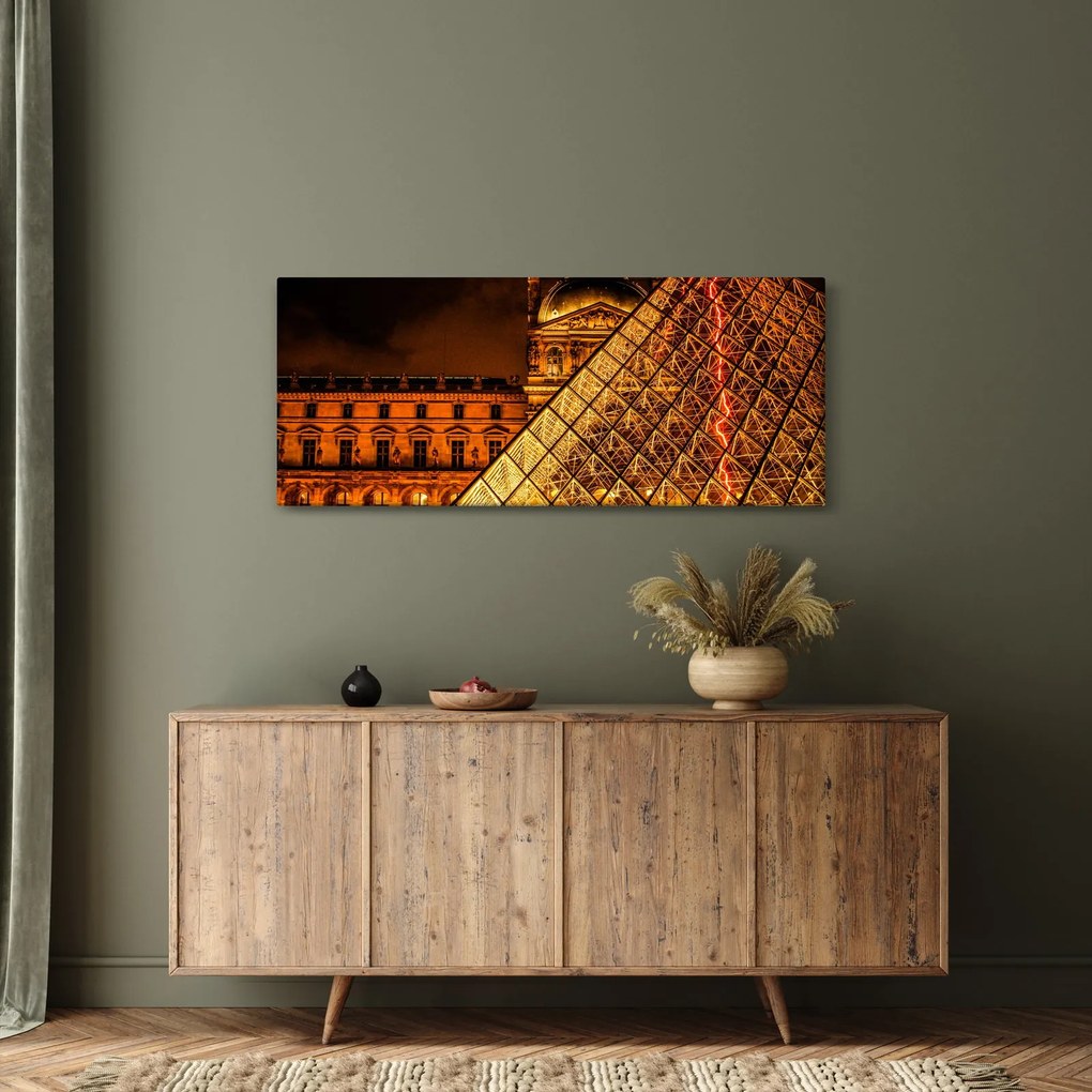 Obraz Louvre v Paríži (120x50 cm)