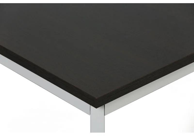 Jedálenský stôl TRIVIA, svetlo sivá konštrukcia, 1600 x 800 mm, wenge