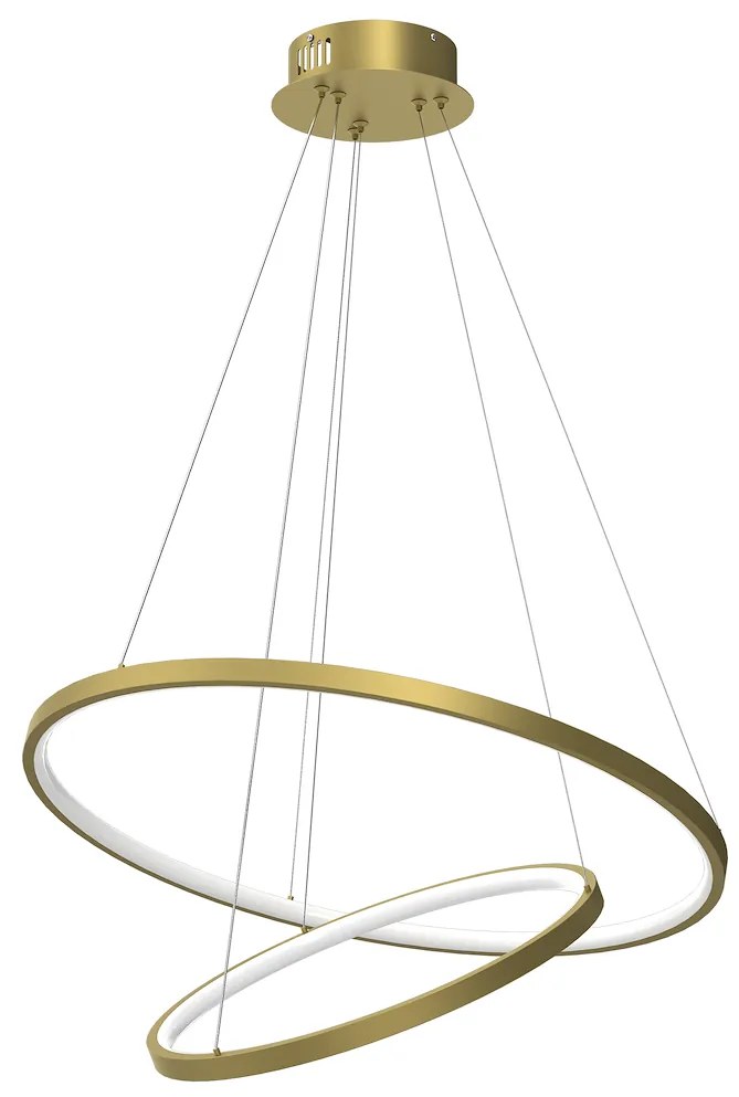 Závesné LED svietidlo Hoop, 2x LED 51w, 4000k, g