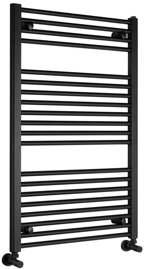 Aqualine Aqualine, DIRECT vykurovacie teleso s bočným pripojením 600x960 mm, čierna matná, ILR96B