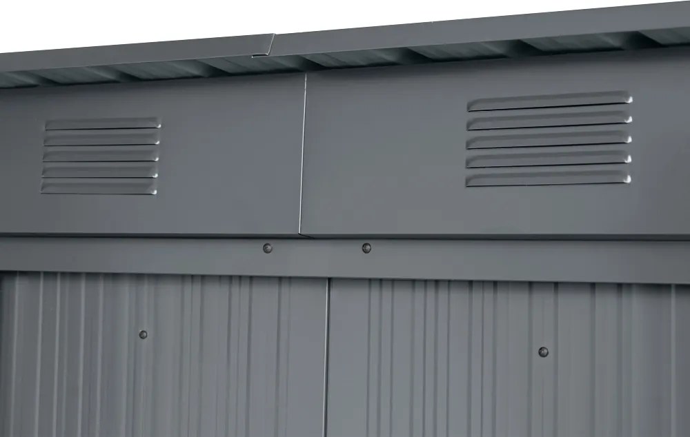 Záhradný domček BestBerg ZD-67A / 4,3 m² / 197 × 217 × 202 cm / antracitový