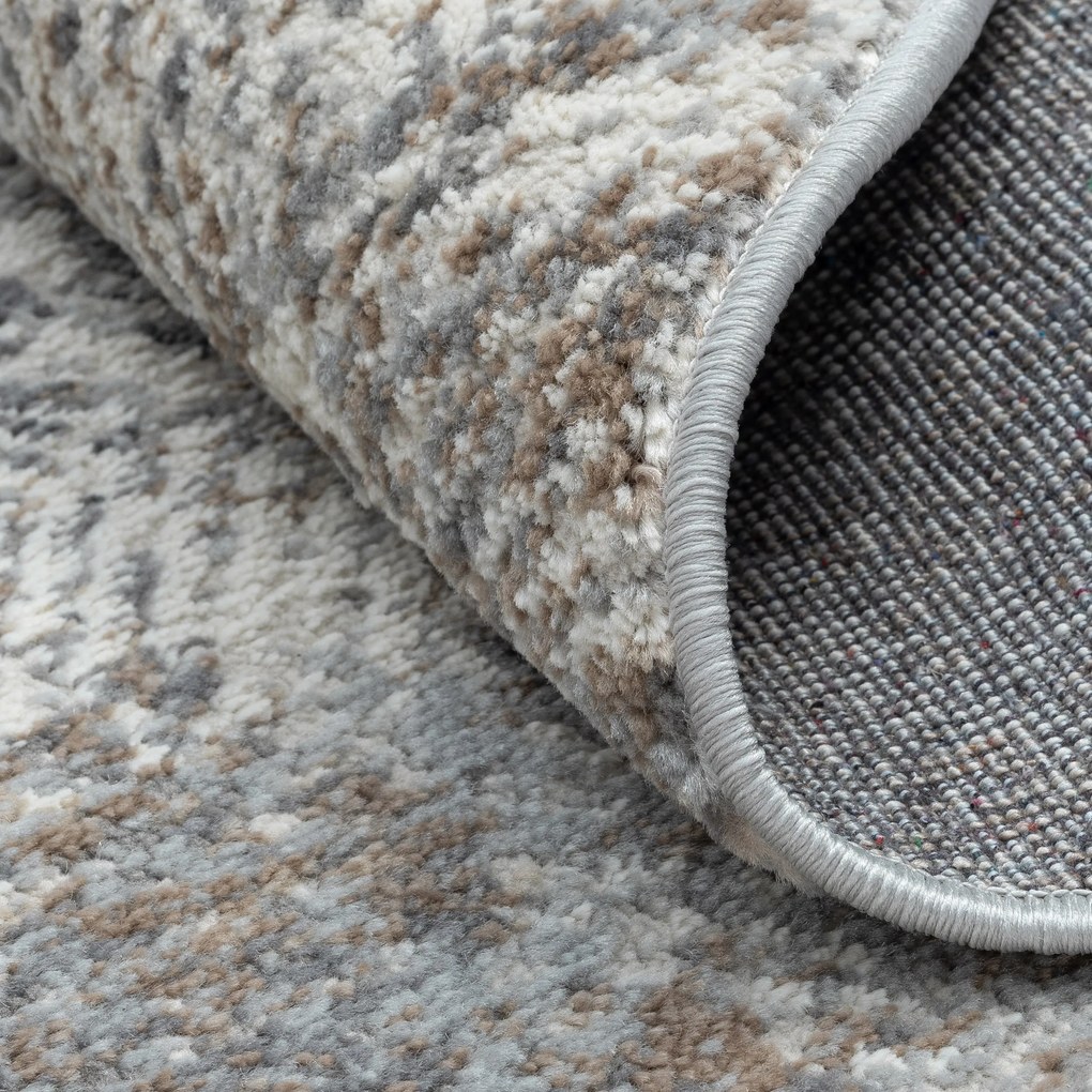 My Flair, Kusový koberec My Heart CA60070 creme kruh, 120x120 (priemer) kruh, šedá, chodba / predsieň