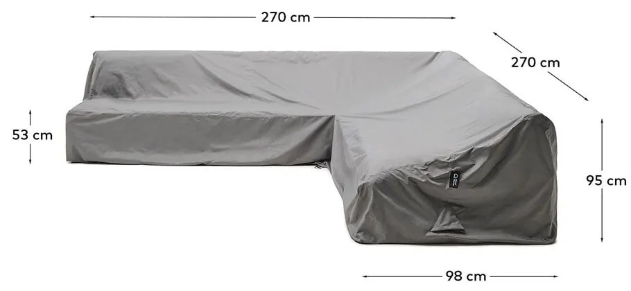 Ochranný obal na záhradný nábytok 270x270x95 cm Iria – Kave Home